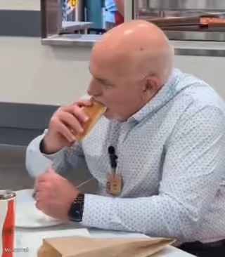 Costco CEO Eats Hot Dog