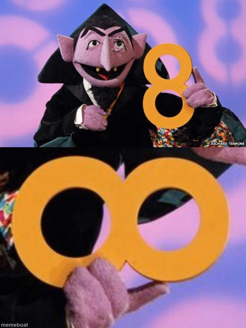 Count eight infinity - meme generator image preview