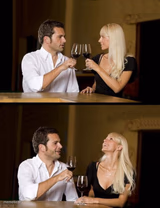 couple drinking