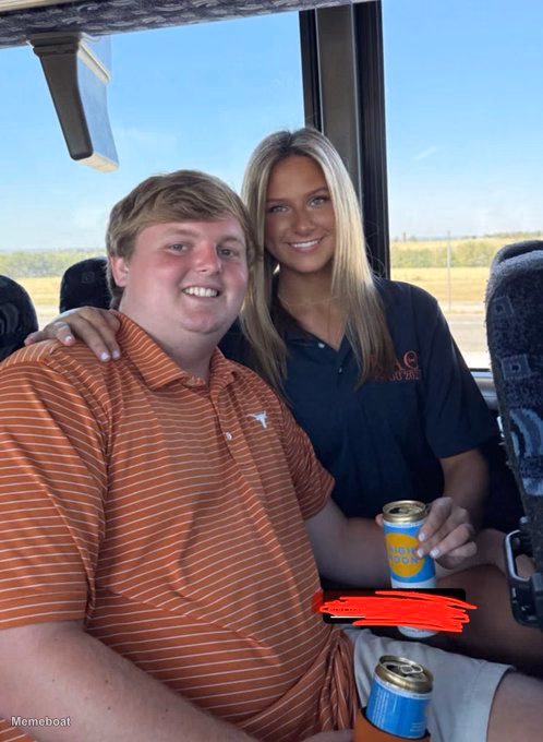 Couple on Bus with Texas Longhorns Polo - meme generator image preview