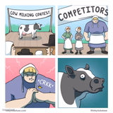 cow milking contest