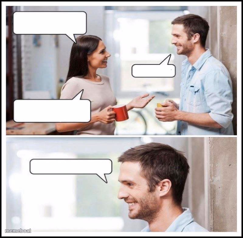 Coworkers talking - meme generator image preview