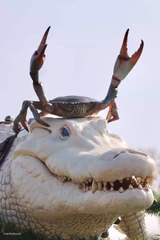 Crab on Crocodile