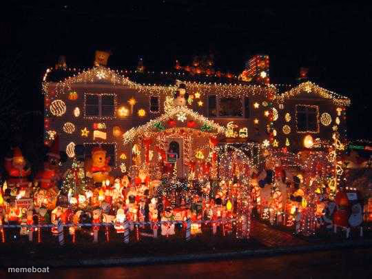 Crazy Christmas lights - meme generator image preview
