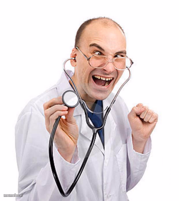 crazy doctor - meme generator image preview