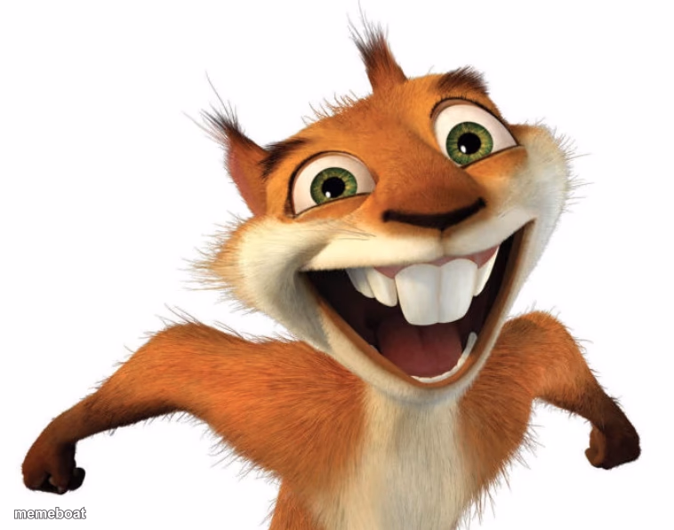 Scrat Excited Face - meme generator image preview