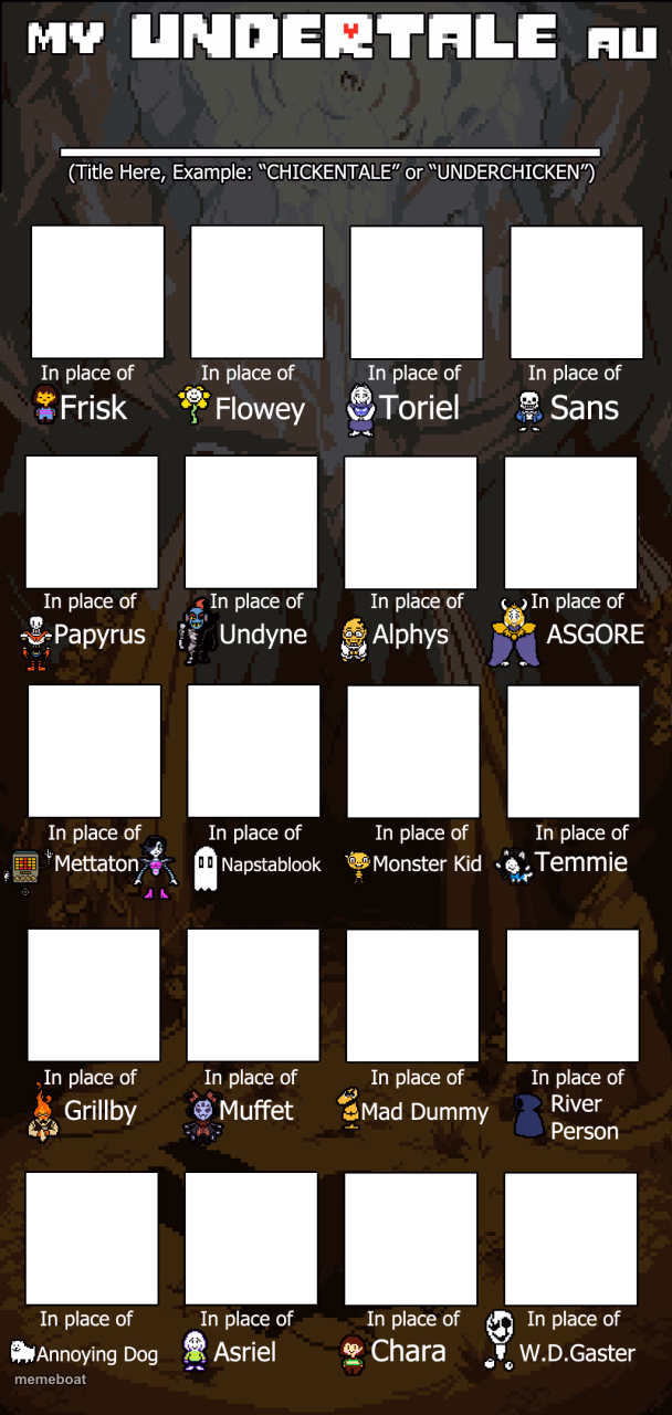 Create your own Undertale Au - meme generator image preview