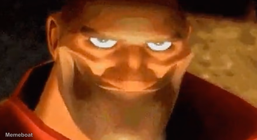 Creepy smile (heavy tf2) - meme generator image preview