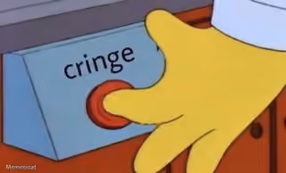 Simpsons Cringe Button