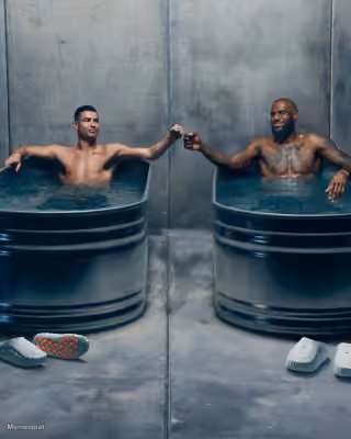 Cristiano Ronaldo and LeBron James Fist Bump
