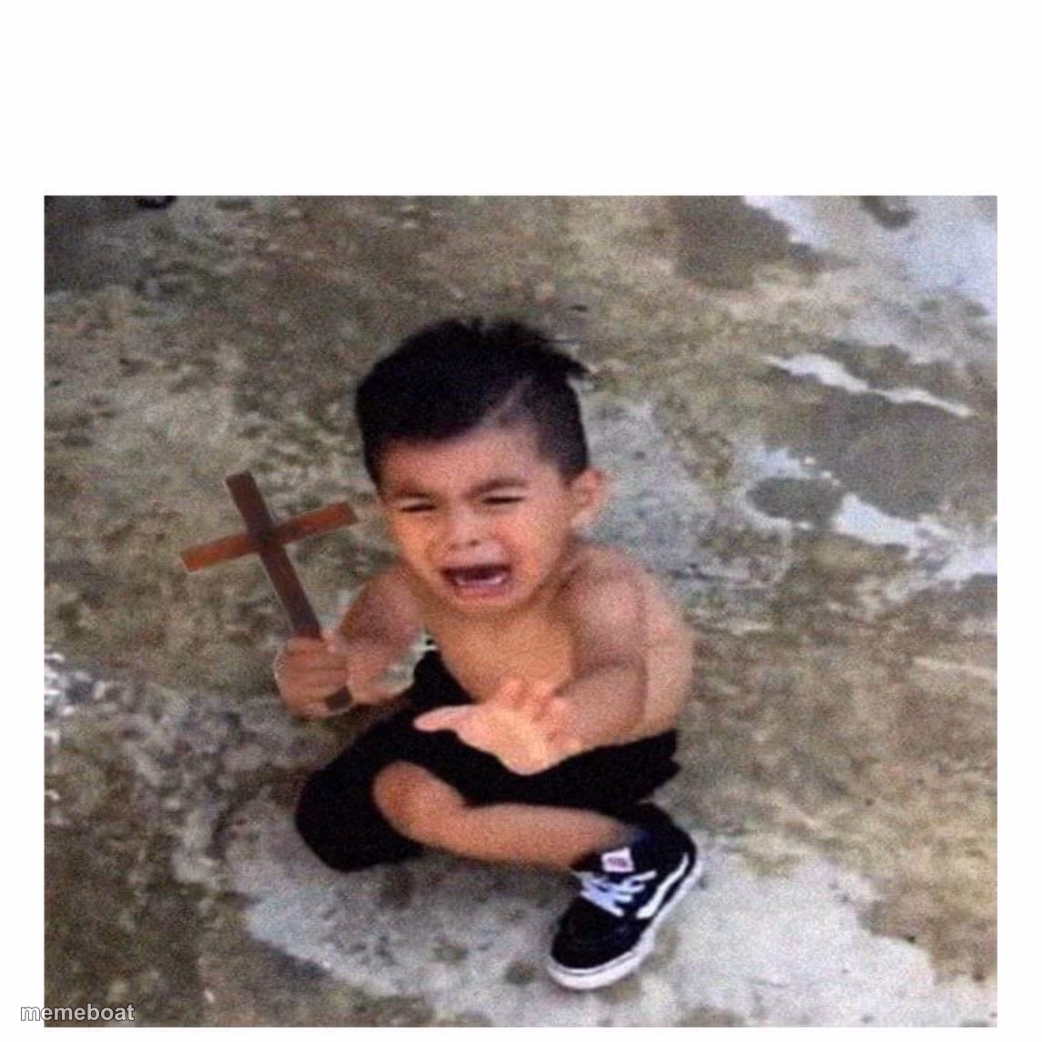 Cross kid - meme generator image preview