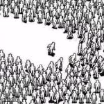 crowd avoiding - meme generator image preview