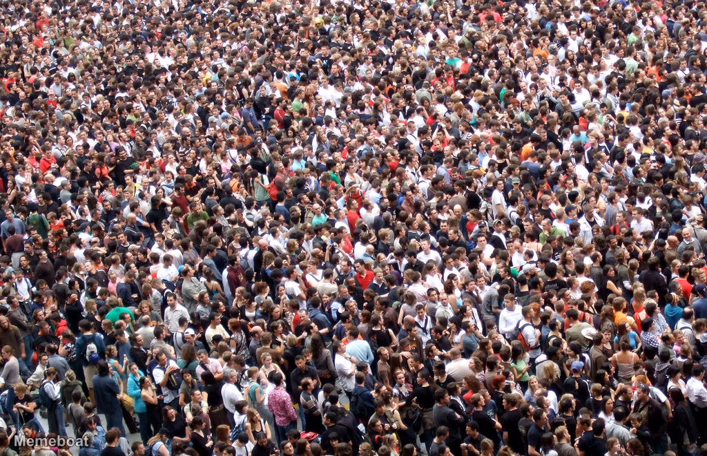 crowd of people - meme generator image preview