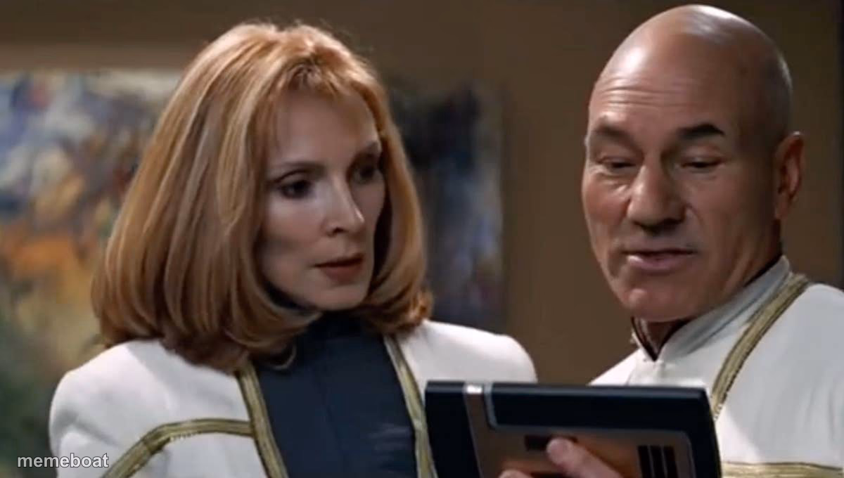 Crusher and Picard - meme generator image preview