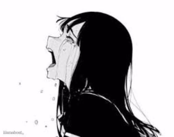 Crying Anime Girl - meme generator image preview