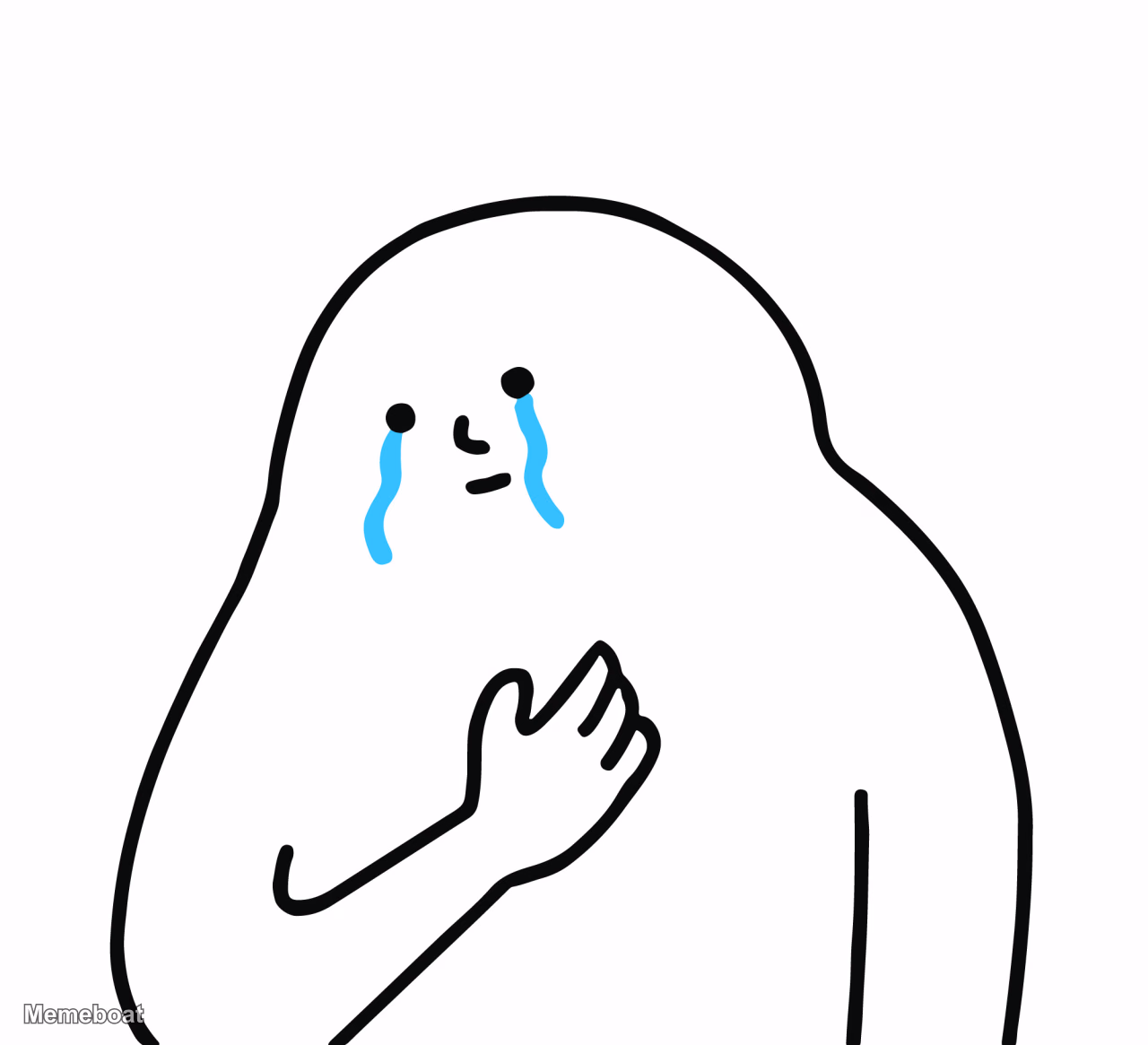 Crying Blob - meme generator image preview