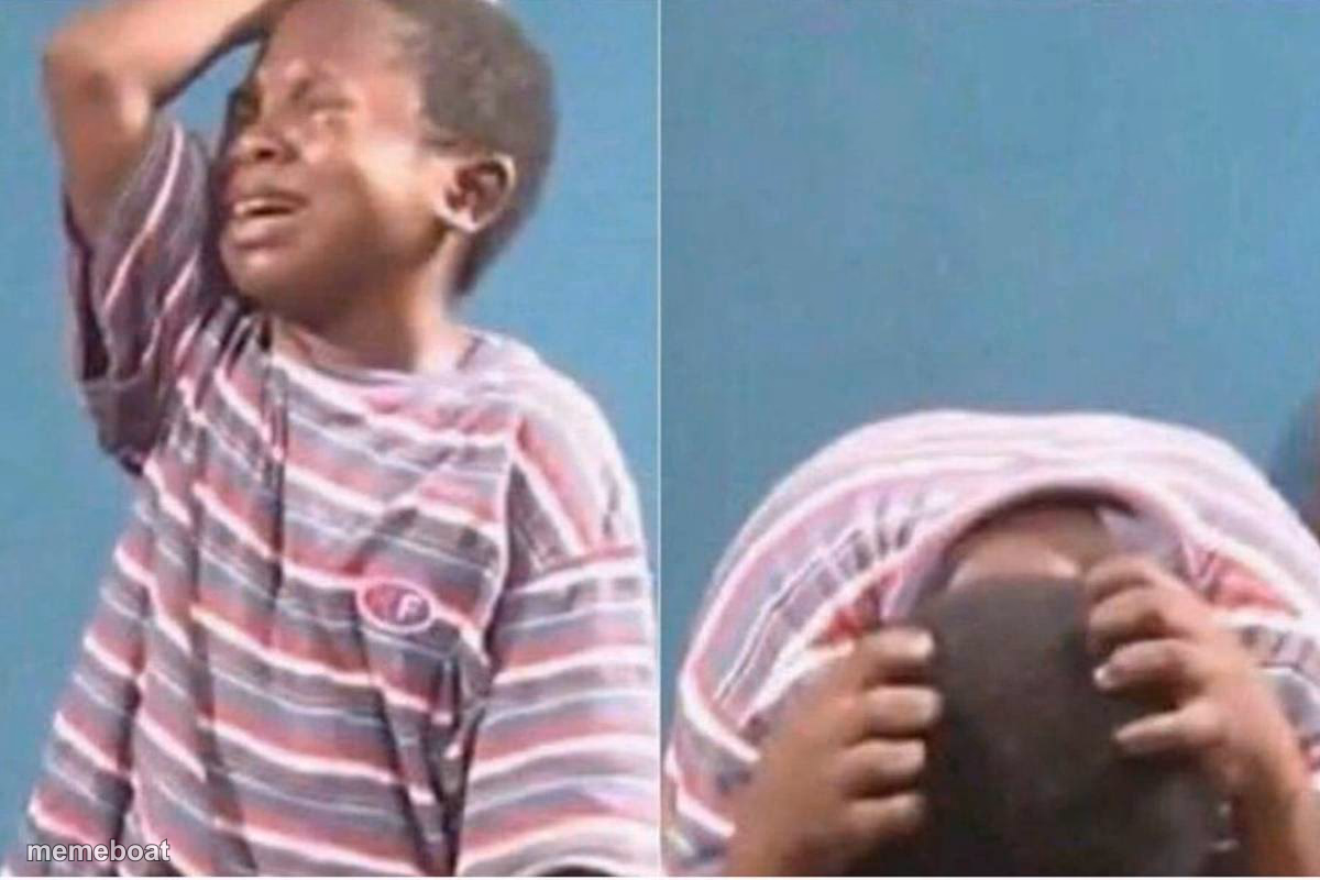 Crying kid - meme generator image preview