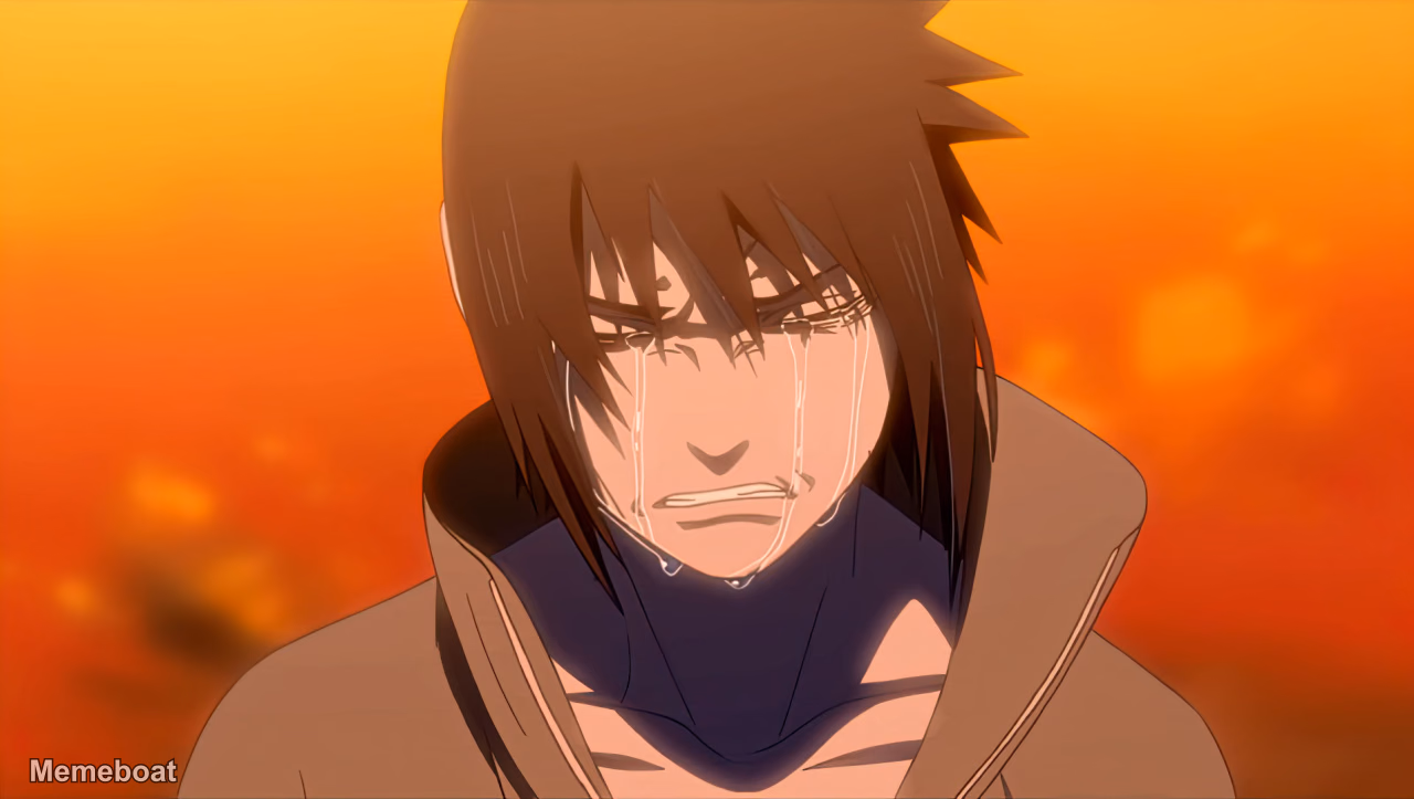 Crying Sasuke - meme generator image preview