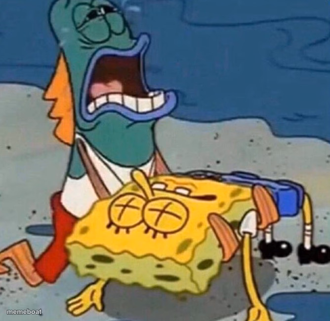 Crying Spongebob Lifeguard Fish - meme generator image preview