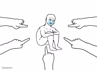 Crying Wojak Pointed At