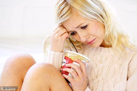 crying woman eating ice cream - meme generator image preview