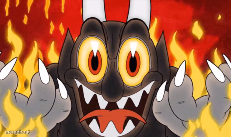 Cuphead Devil - meme generator image preview