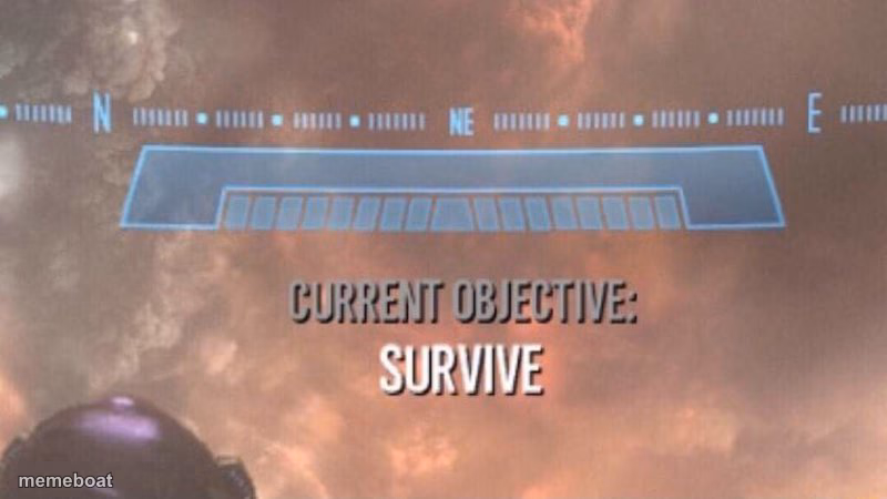 Current Objective: Survive - meme generator image preview