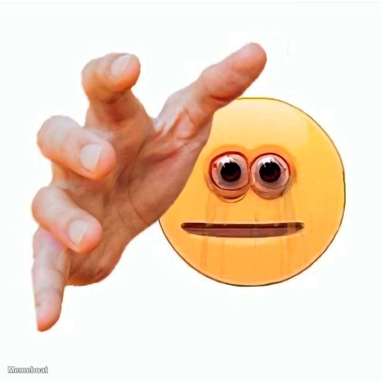 Cursed Emoji Grabbing with Hand - meme generator image preview