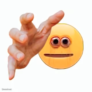 Cursed Emoji Grabbing with Hand