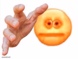 cursed emoji hand grabbing