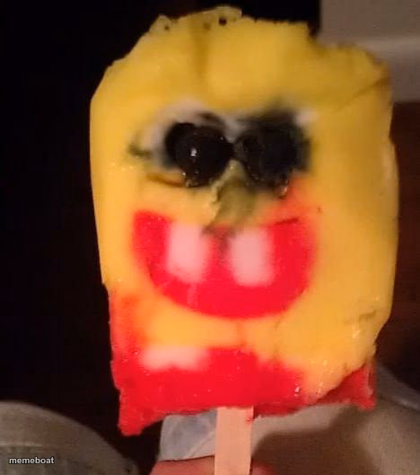 Cursed Spongebob Popsicle - meme generator image preview