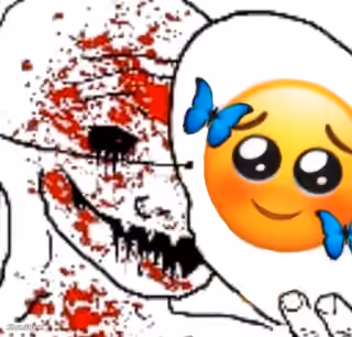 Cursed Wojak Pleading Emoji