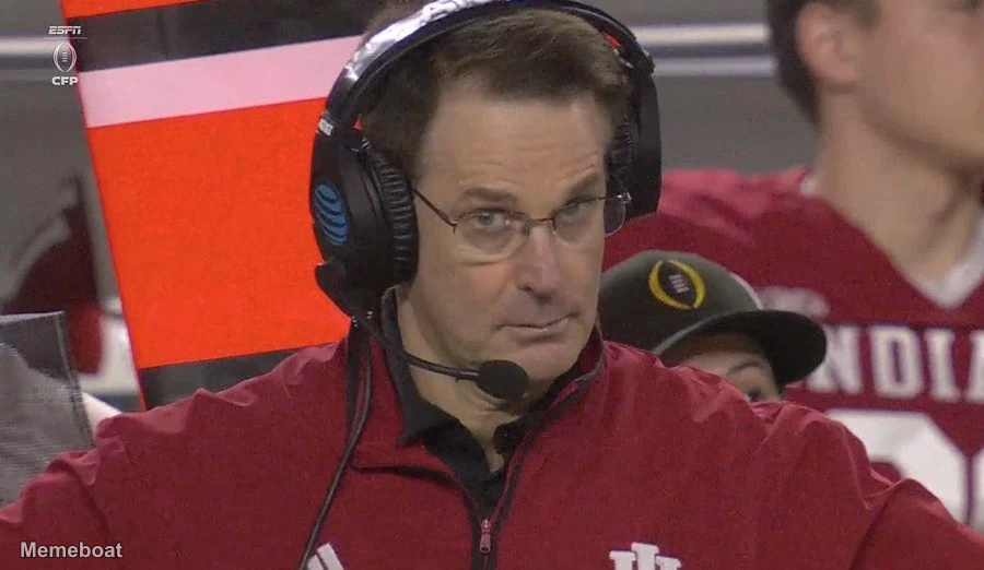 Curt Cignetti Skeptical Eyebrow - meme generator image preview