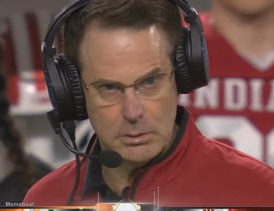 Curt Cignetti Sus Expression CFP National Championship Game - meme generator image preview