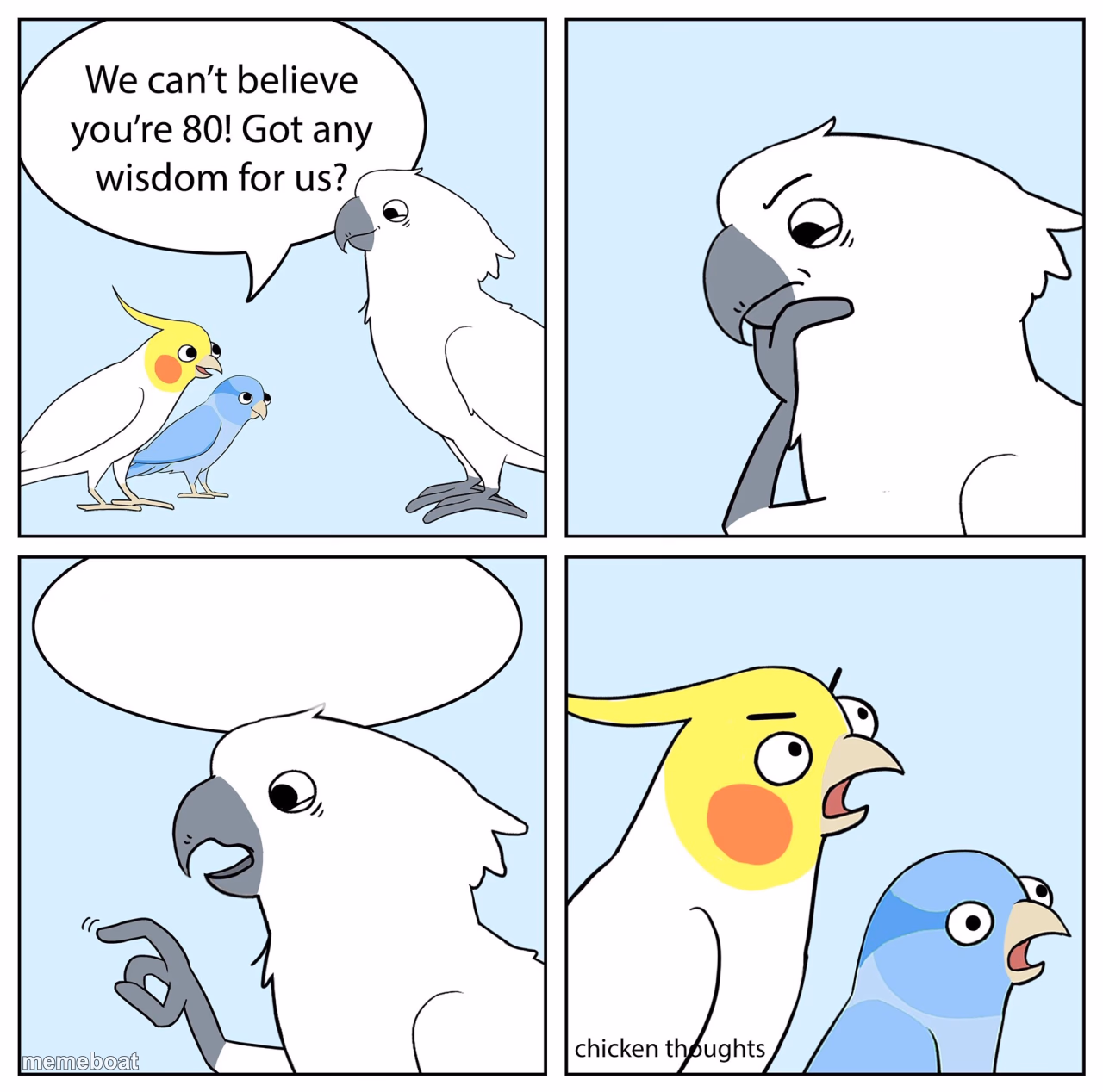 Custom ur wise cockatoo - meme generator image preview
