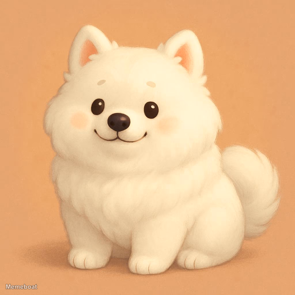 Fluffy Smiling Puppy - meme generator image preview
