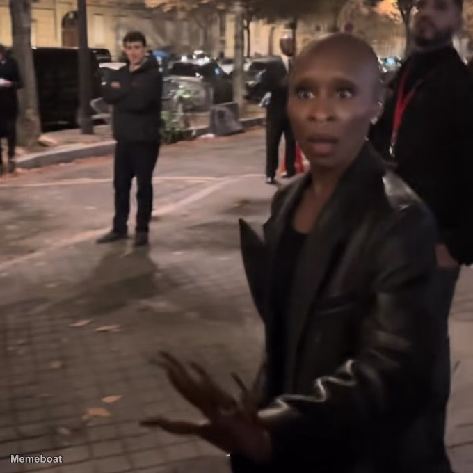 Cynthia Erivo Lost Hat Found / Shocked Reaction - meme generator image preview
