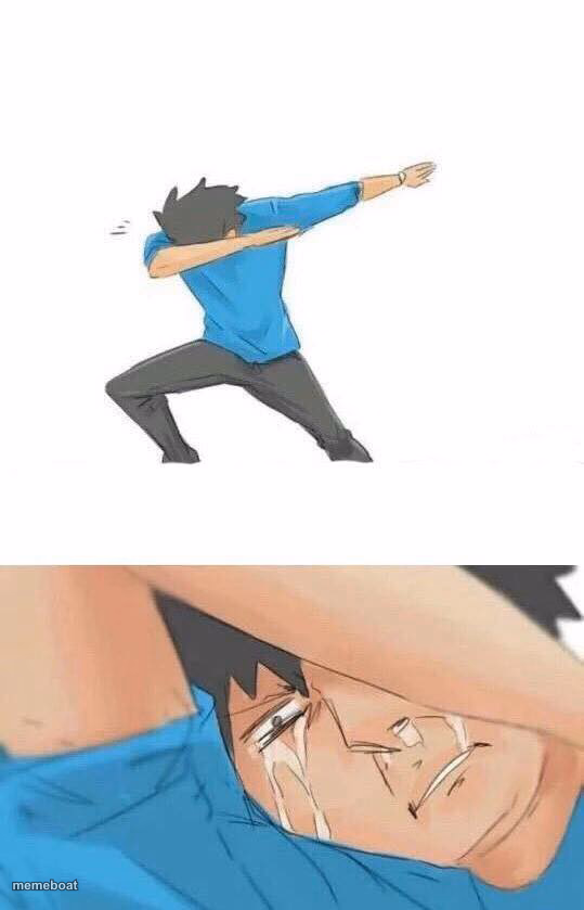Dab crying - meme generator image preview