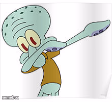 Dabbing Squidward - meme generator image preview