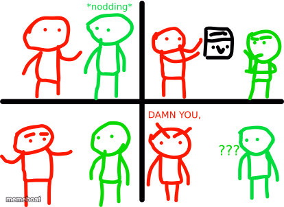 DAMN YOU, x - meme generator image preview