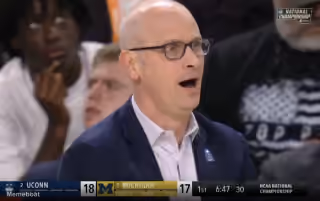 Dan Hurley Shocked Reaction - National Championship