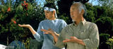 Daniel Son and Mr Miyagi