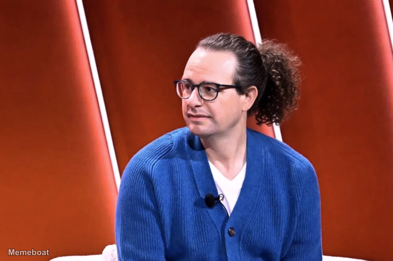 Dario Amodei with a New Curly Ponytail Hairstyle - meme generator image preview