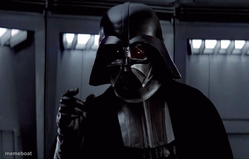 Darth Vader Lack of Faith - meme generator image preview