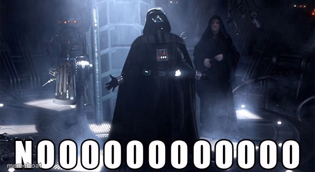 Darth Vader Noooo - meme generator image preview