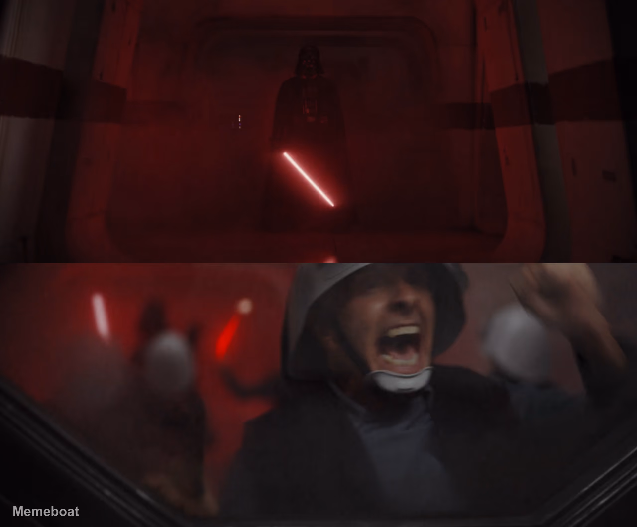 Darth Vader vs Rebel - meme generator image preview