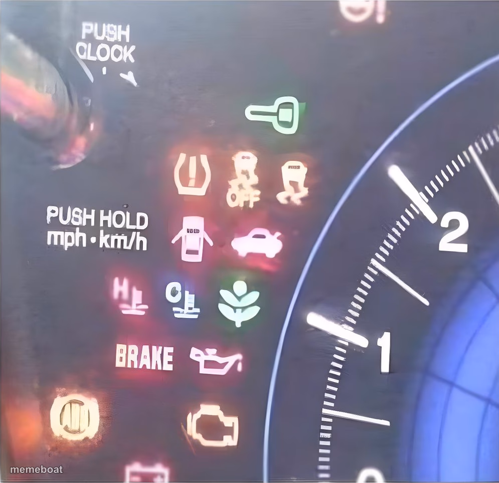 dashboard lights - meme generator image preview