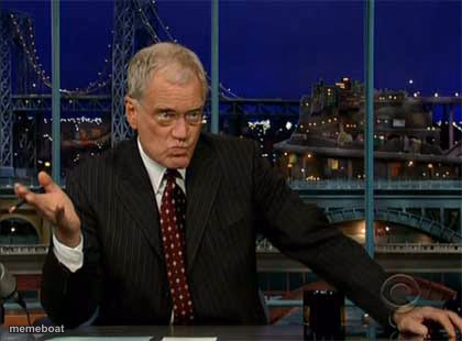 david letterman late night - meme generator image preview