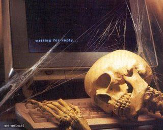 Waiting For Reply Skeleton - meme generator image preview