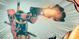 Deadpool firing Glock